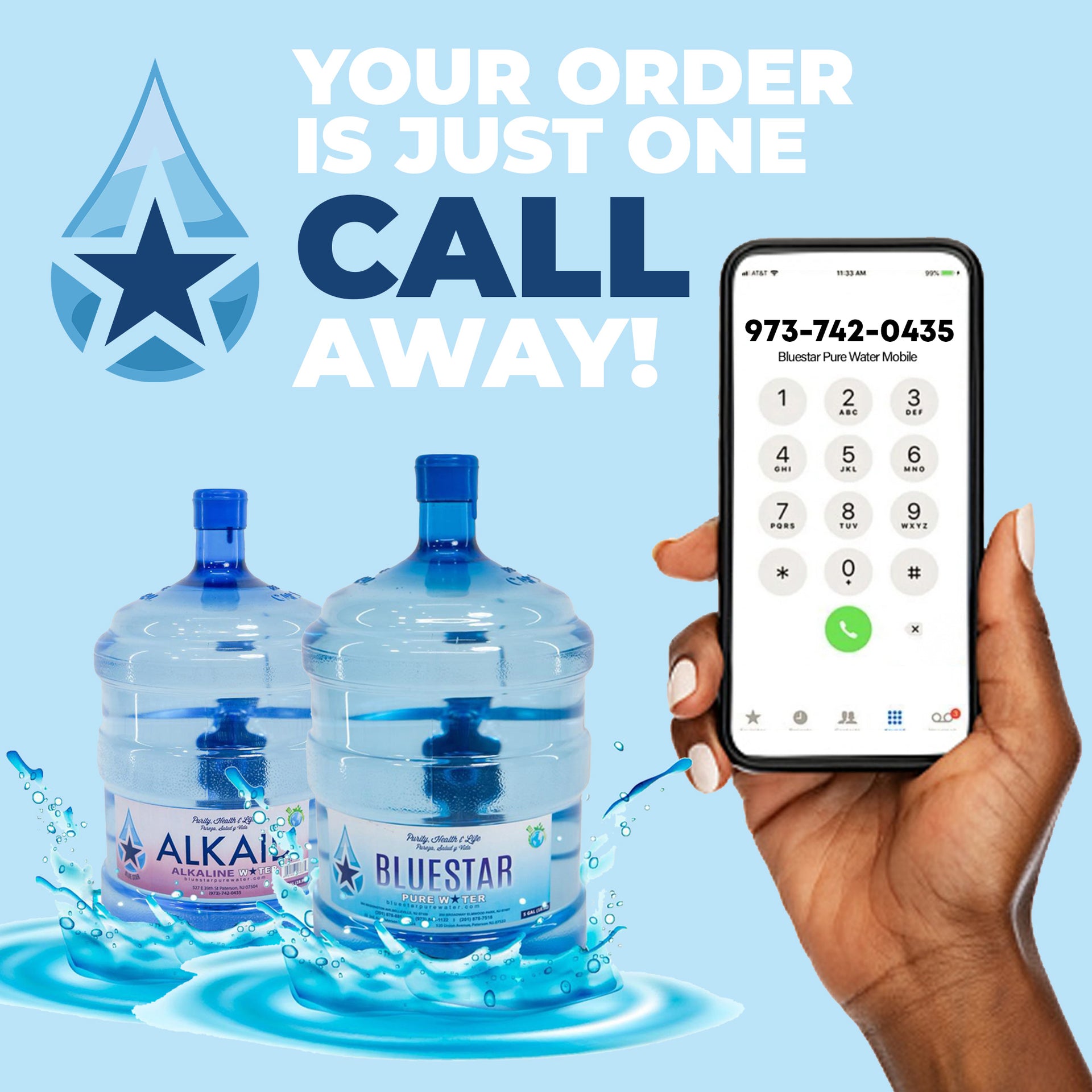 Enfriador de agua blanca + 5 botellas gratis