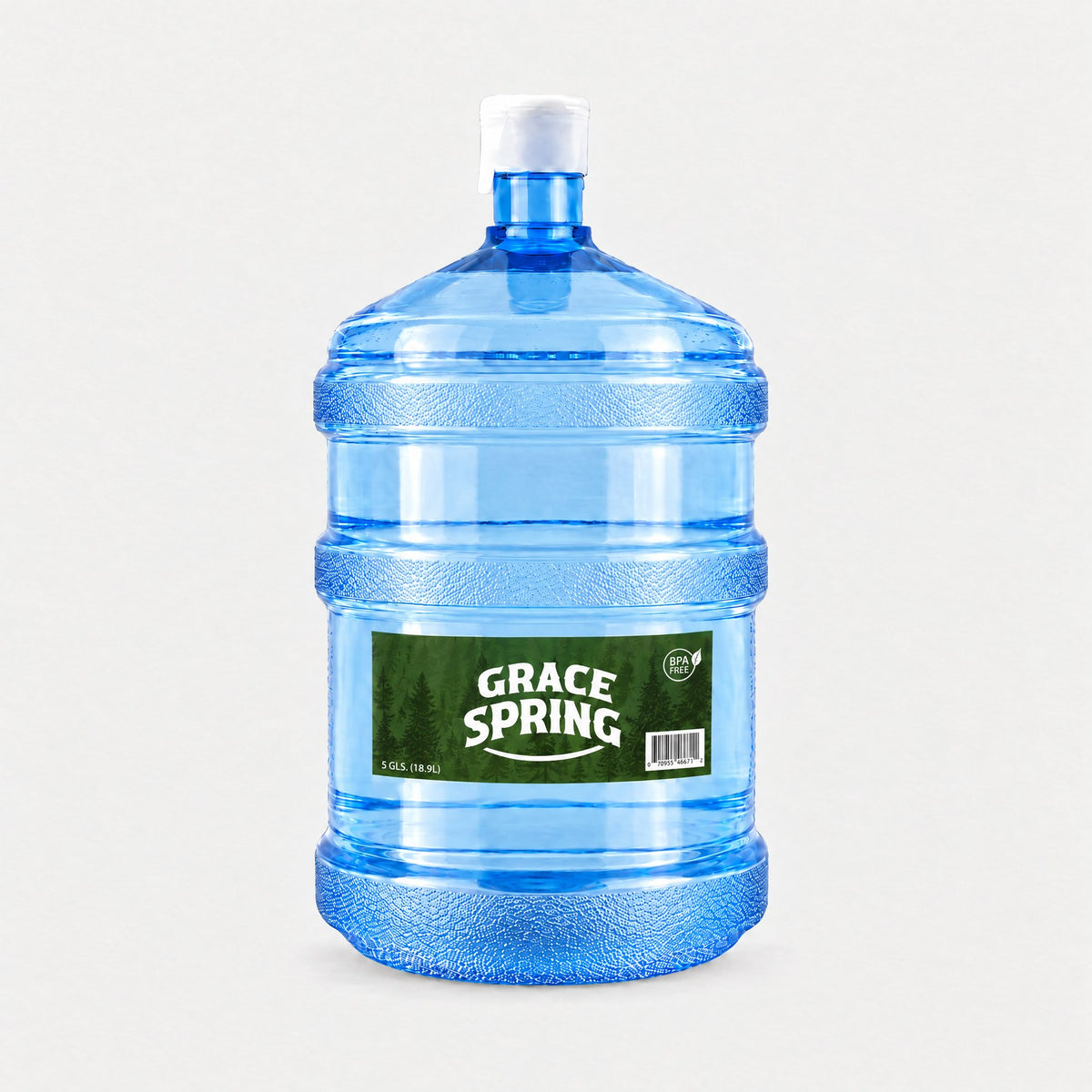 Grace Spring 100% natural spring water 5-gallon jug (18.9 L), BPA-free, delivered by Blue Star