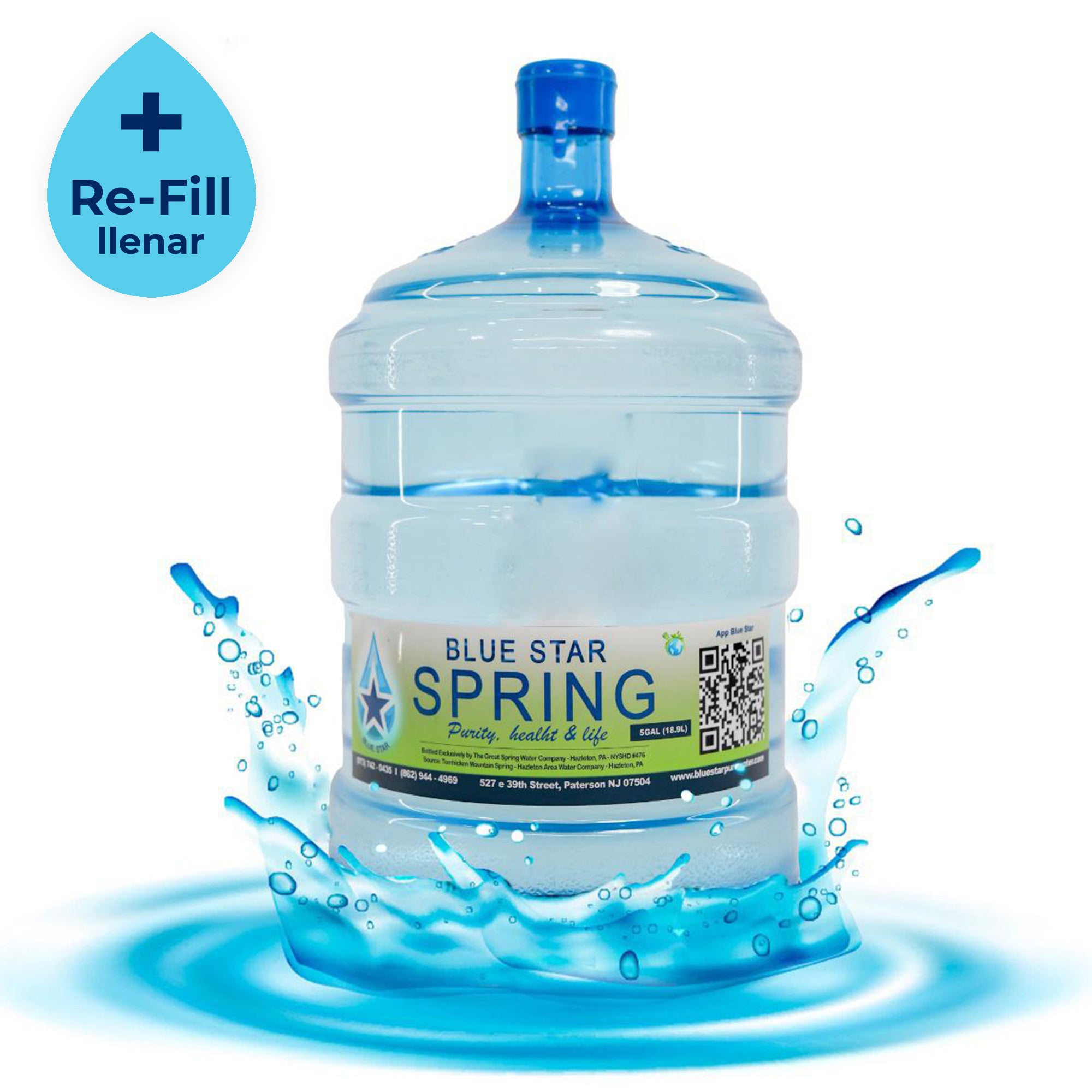 Home/Office Delivery New Jersey - Spring Water 5 Gallon Jugs