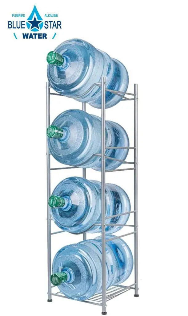 Soporte para botella de agua de 4 niveles (5 galones)